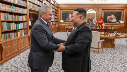 70多天后绍伊古再访朝，金正恩：朝鲜仍将无条件支持俄罗斯，负责任履行两国条约